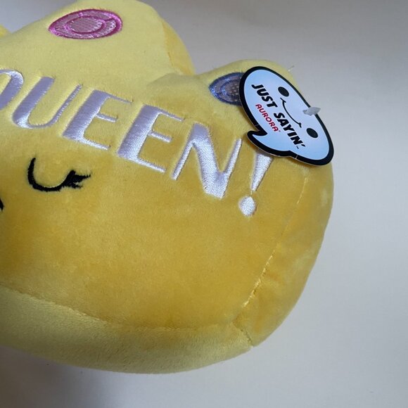 Aurora Just Sayin’ “YAS QUEEN!” Crown Plush Pillow - Picture 2 of 6